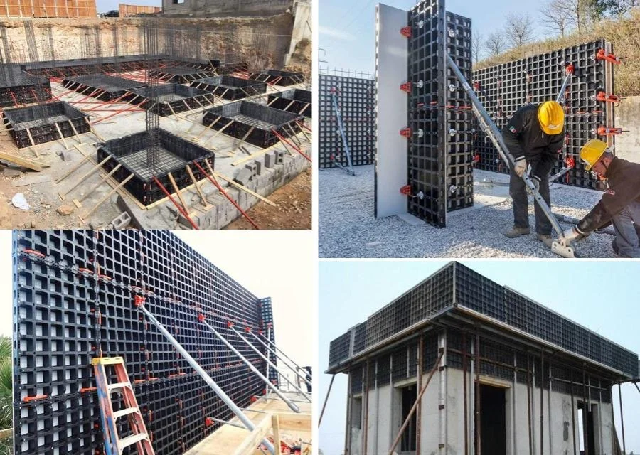 High Quality Wall Column Roof ABS PP Plastic Formwork for Construction